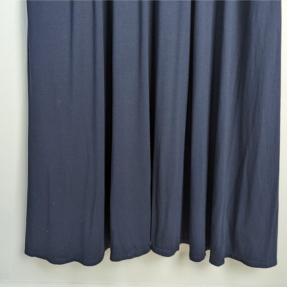Lane Bryant Stretch V-Neck Short Sleeve Tie Knot Maxi Dress Blue Size 34/36 NWOT - Picture 6 of 10